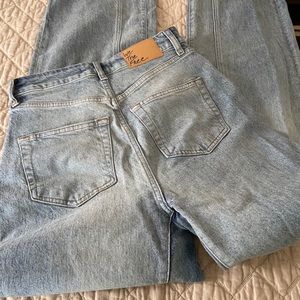 Free people high rise relaxed wide leg jeans NWT
